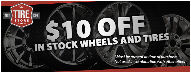 $10 Off In-Stock Wheels and Tires